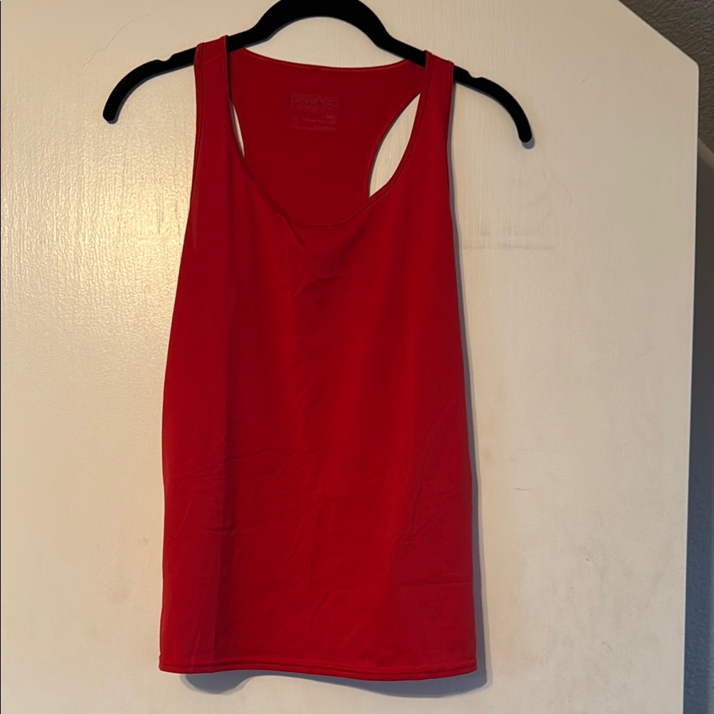 Patagonia Bright Red Women's Capilene Tank Top EUC